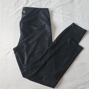 GAIAM Black Leggings Yoga Workout Liquid High Waist SZ M
